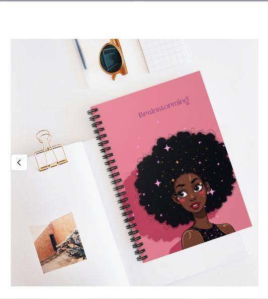 Pink Brainstorm notebook