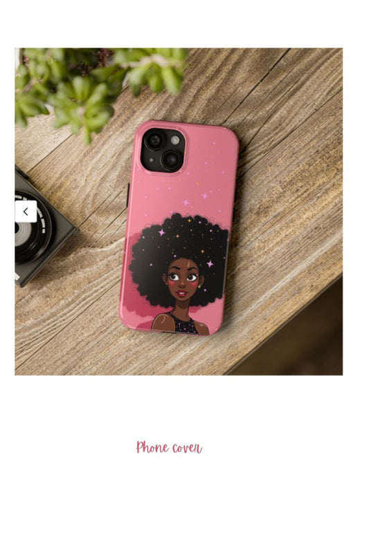 Pink brainstorm phone cover