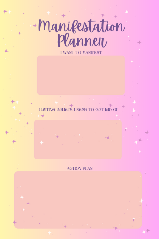 Pink manifestation pages