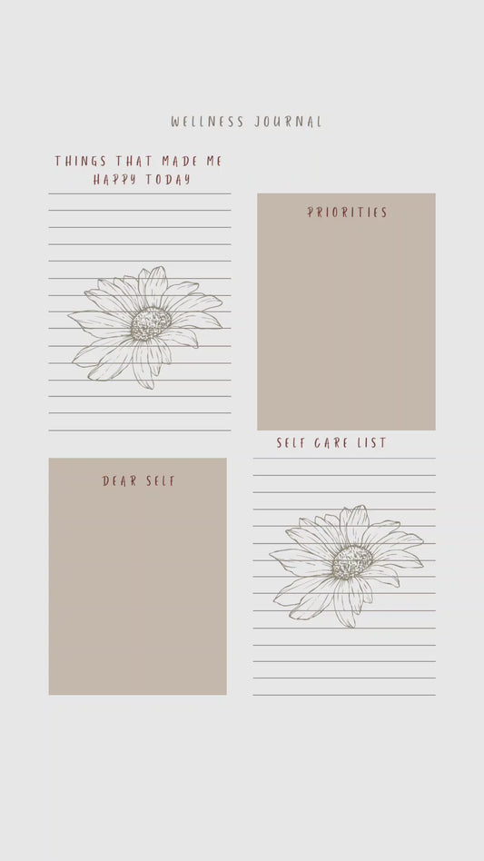 sunflower journal pages